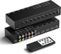 Dingsun 4 Way HDMI 2.0 to HDMI Switch + 4 Way RCA to HDMI Converter by Dingsun
