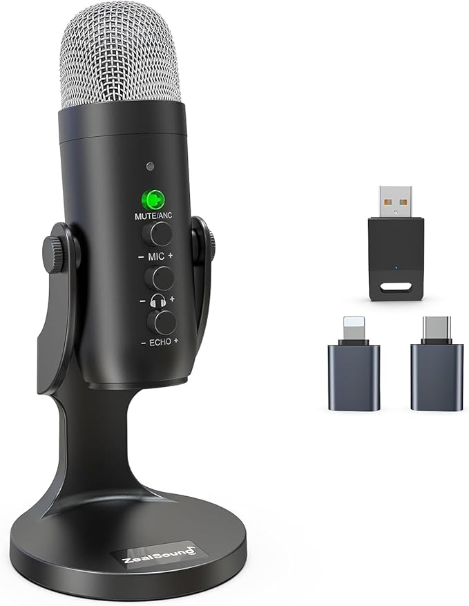 ZealSound Wireless Microphone, USB Mic by zealsound