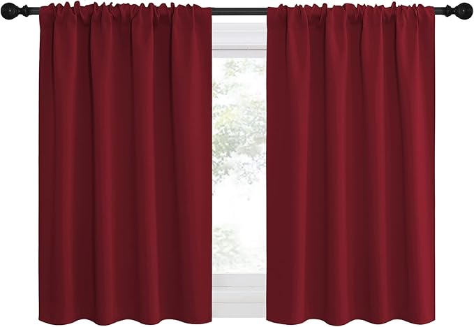 NICETOWN 36 inch Curtains for Small Windows, Thermal Insulated Privacy Short - Image 2
