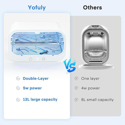 Yofuly Sterilizer for Esthetician, 12L Double-layer Large Sterilizer for Nail - Image 3