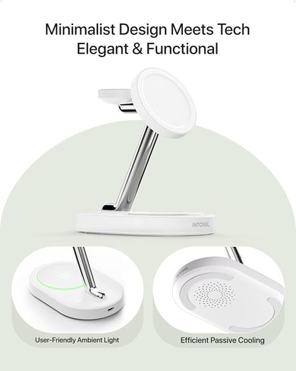Intoval Fast Charging Station for Magsafe Apple Devices, Wireless Charger for - Image 4