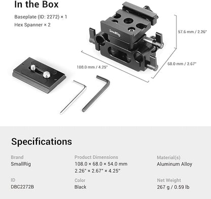 SMALLRIG Universal 15mm Rail Support System - Image 7