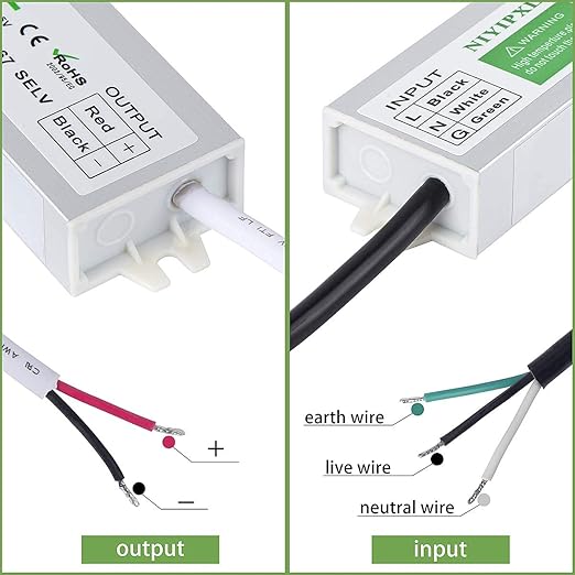 LED Driver 60 Watts Waterproof IP67 Power Supply Transformer Adapter 100V-260V - Image 5