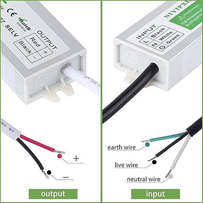 LED Driver 60 Watts Waterproof IP67 Power Supply Transformer Adapter 100V-260V - Image 5