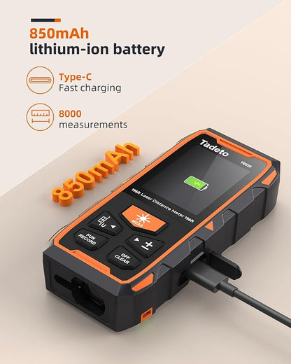 Tadeto Dual Laser Measuring Tool, 393FT/120M Bilateral Laser Measurement Tool - Image 3