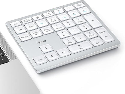 Nulea Wireless Number Pad Bluetooth 5.0 & 2.4G Portable Numeric Keyboard by Nulea