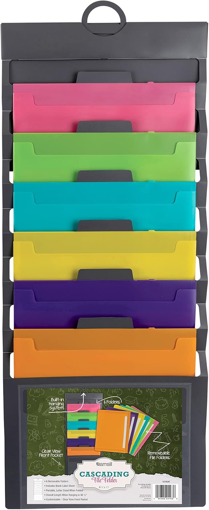 Samsill Cascading Wall File Organizer, Classrom Organization and Storage by Samsill