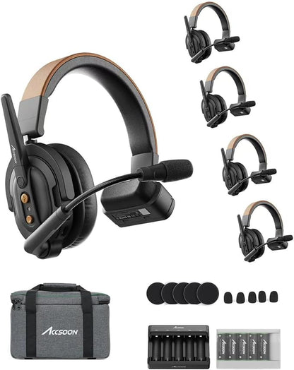 Accsoon Como SE Wireless Headset Intercom System 5-Person Full Duplex 1312ft by Accsoon