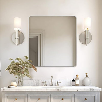 ANDY STAR Square Brushed Nickel Mirror - Image 7