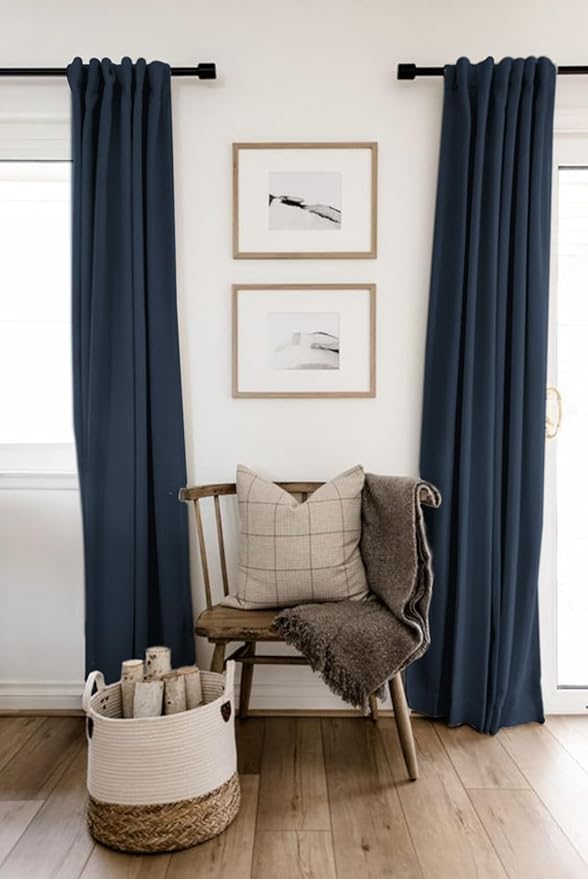 100% Blackout Shield Linen Blackout Curtains - Image 6