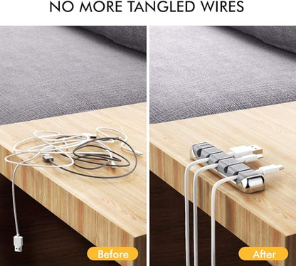AHASTYLE Cable Organizer Holder 5 Slots Desktop Cord Wire Clips Keeper - Image 4