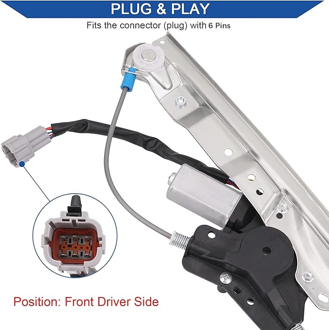 Obaee 748-525 Front Right Passenger Side Power Window Lift Regulator - Image 3