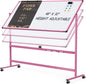 Rolling Whiteboard, 48x32 Inches Dry Erase Board by Tankee