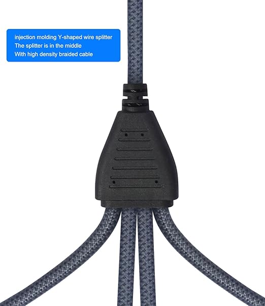 HUALEU 3Pin XLR 1 Male to 4 Female Splitter Cable 2Feet, 4WAY XLR Four-Input - Image 7