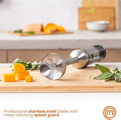 MasterChef Immersion Blender Handheld, Stainless Steel Hand Held Blending Stick - Image 2