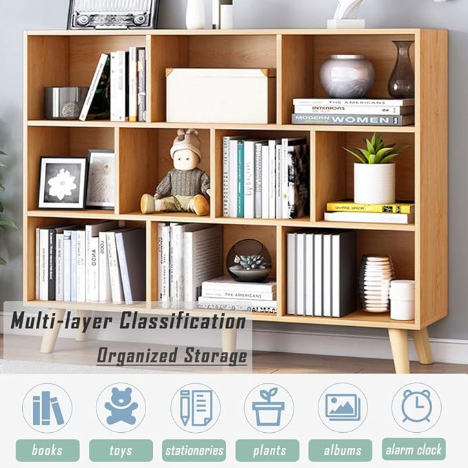 IOTXY Wooden Open Shelf Bookcase - Image 6