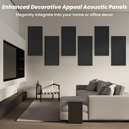 6 PCS Acoustic Panels, Large Soundproof Wall Panels, Professional Fiberglass - Image 3