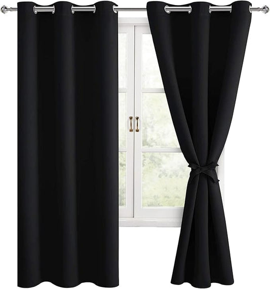Hiasan Blackout Curtains for Bedroom, 38 x 63 Inches Length by Hiasan