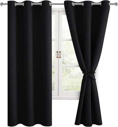 Hiasan Blackout Curtains for Bedroom, 42 x 63 Inches Length by Hiasan