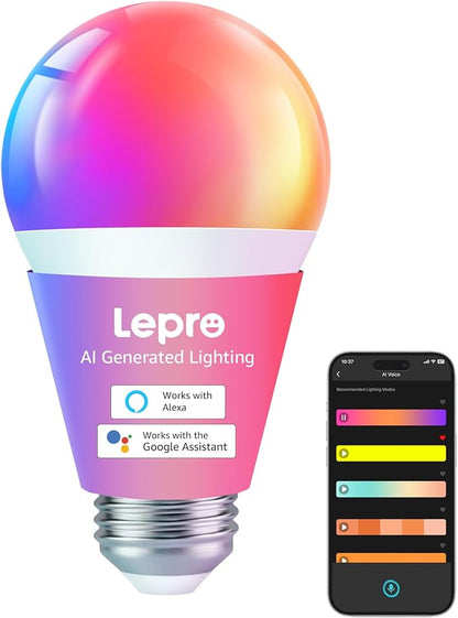 Lepro B1 AI Smart Light Bulbs by Lepro