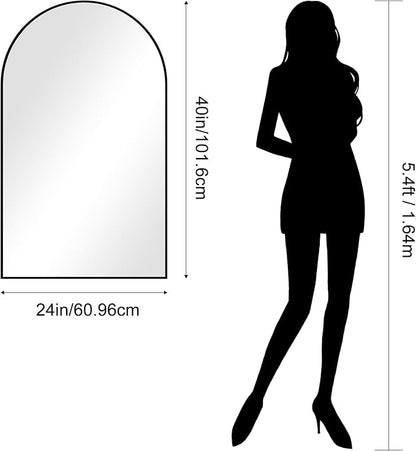 CIRCUMI Arched Wall Mirror, Metal Frame, Large Size - Image 7