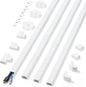 Cord Covers for Wires on Wall Extra-Long, 13.12ft TV Cord Hider Kit, Paintable by ZhiYo