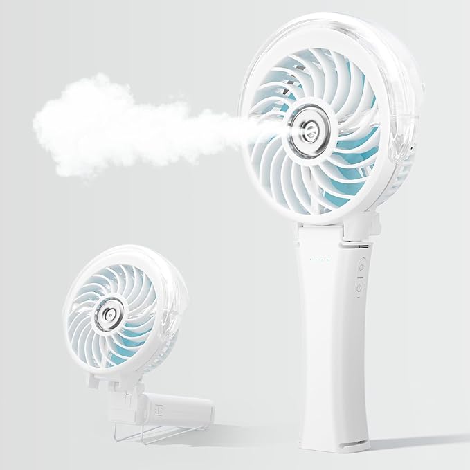 HandFan Upgraded Portable Misting Fan, Two Button Easy Operation, Handheld by HandFan
