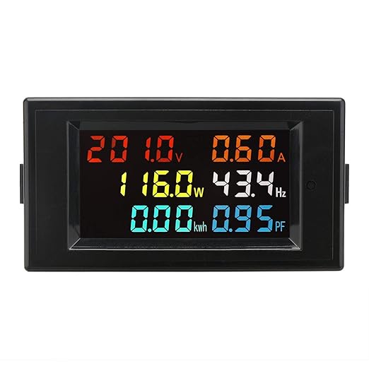 DROK AC Meter, AC 80-300V 100A Voltage Current Power Factor Frequency Electric - Image 2