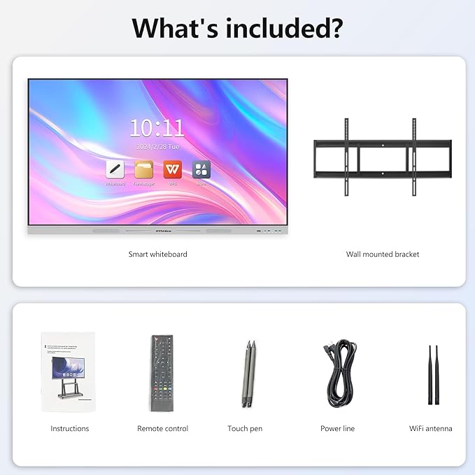 Smart Board 55 inch 4K Interactive Whiteboard Touch Screen, Digital Smart - Image 6