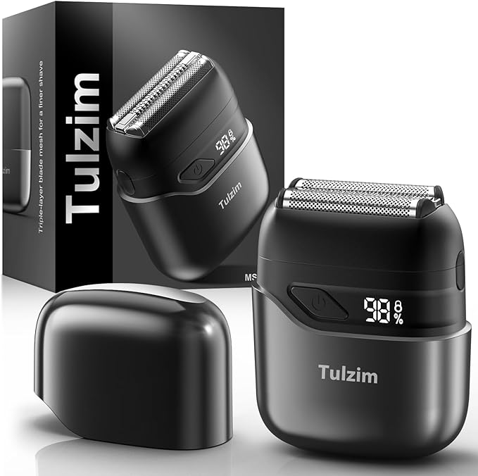 Tulzim Electric Foil Shaver for Men: Portable Electric Razor for Beard/Face by ElectricRazor