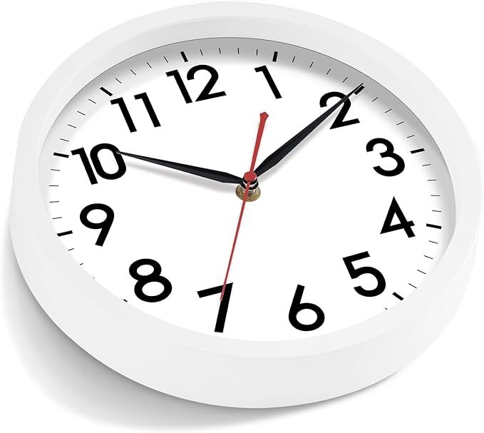 AKCISOT 14 Inch Wall Clock Silent Non Ticking Modern Wall Clocks Battery - Image 2