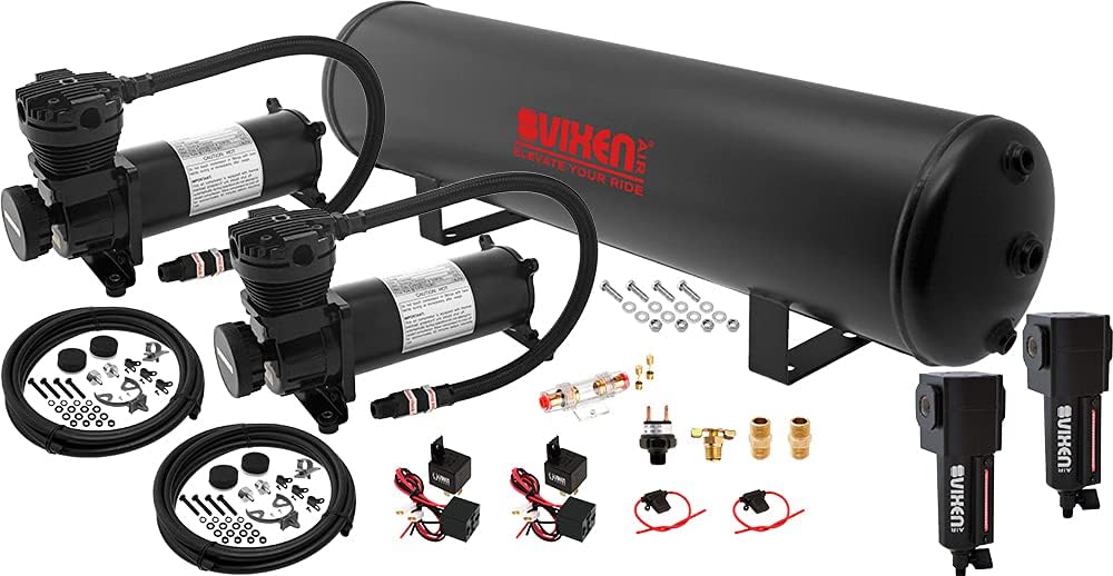 vixen air 12v air suspension kit with 200 shown in use