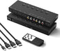 2-in-1 HDMI & AV Switcher – Play PS5 & Retro Games on 1 TV, 3 HDMI 2.0 + 2 RCA by OseTub