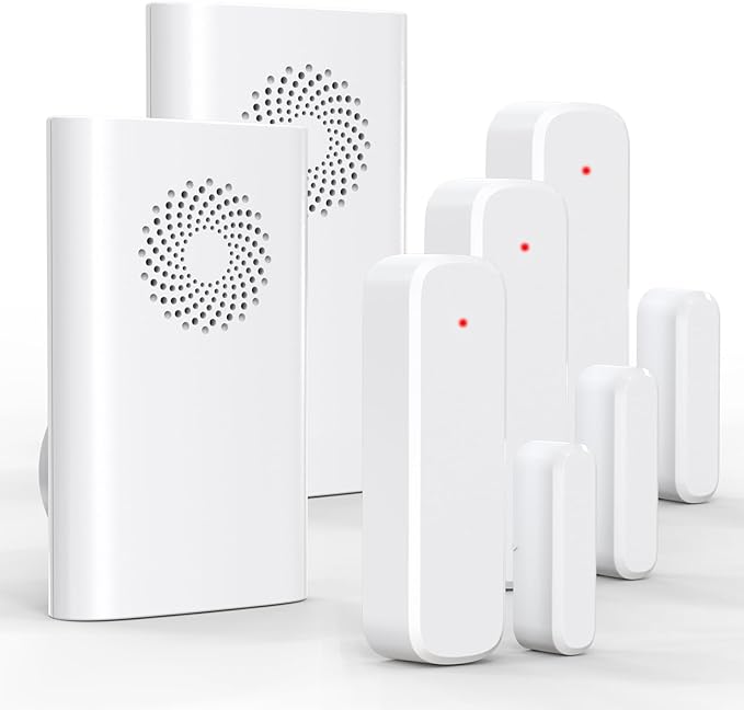 Wireless Door Sensor Chime, Door Open Alarm When Entry Business/Office/Store by AMHEY