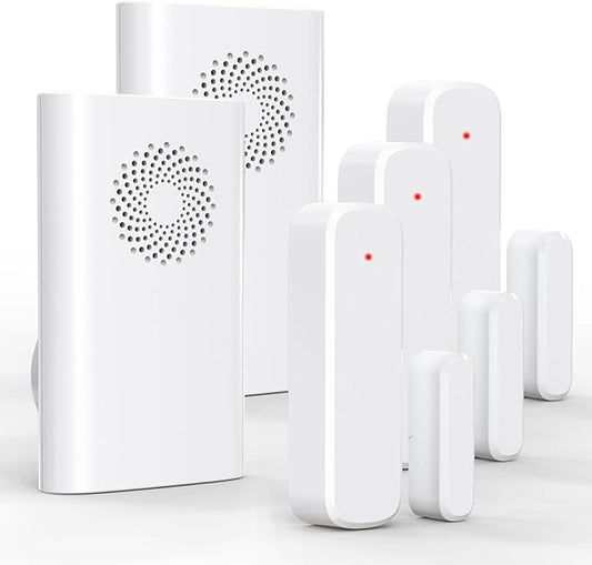 Wireless Door Sensor Chime, Door Open Alarm When Entry Business/Office/Store by AMHEY