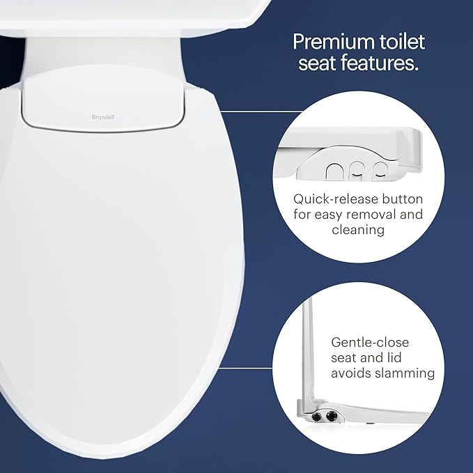 Brondell Bidet Toilet Seat, Non-Electric Swash Ecoseat, Fits Elongated Toilets - Image 9