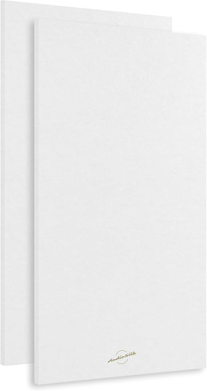 AudioSilk Acoustic Panels, 2 Pack, Pure White by AudioSilk