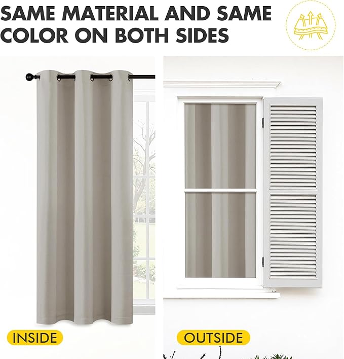 MIULEE Natural Blackout Curtains - Image 7
