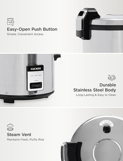 CUCKOO Commercial Rice Cooker & Warmer, Extra Large Rice Cooker 30-Cup Uncooked - Image 6