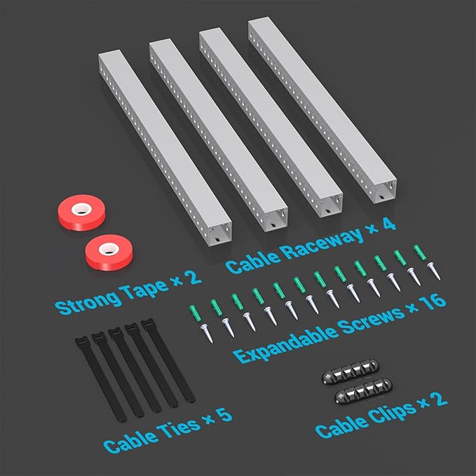 Open Slot Wire Duct Kit, 62.8" Server Rack Cable Management, Cable Management - Image 6