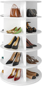 SpaceAid 5 Tier Rotating Shoe Rack Tower, Spinning Shoe Display Lazy Susan by SpaceAid