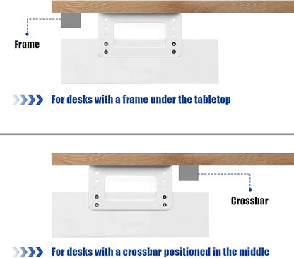 Under Desk Drawer Organizer Lockable, Metal Undermount Table Drawer Upgrade - Image 3