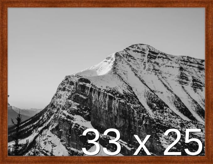 Frame It Easy 33 x 25 Russet Wood Frame by FrameItEasy