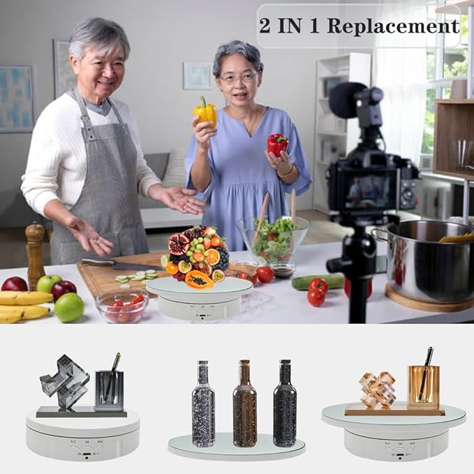 JAYEGT 2 in 1 Motorized Rotating Display Stand - Image 2