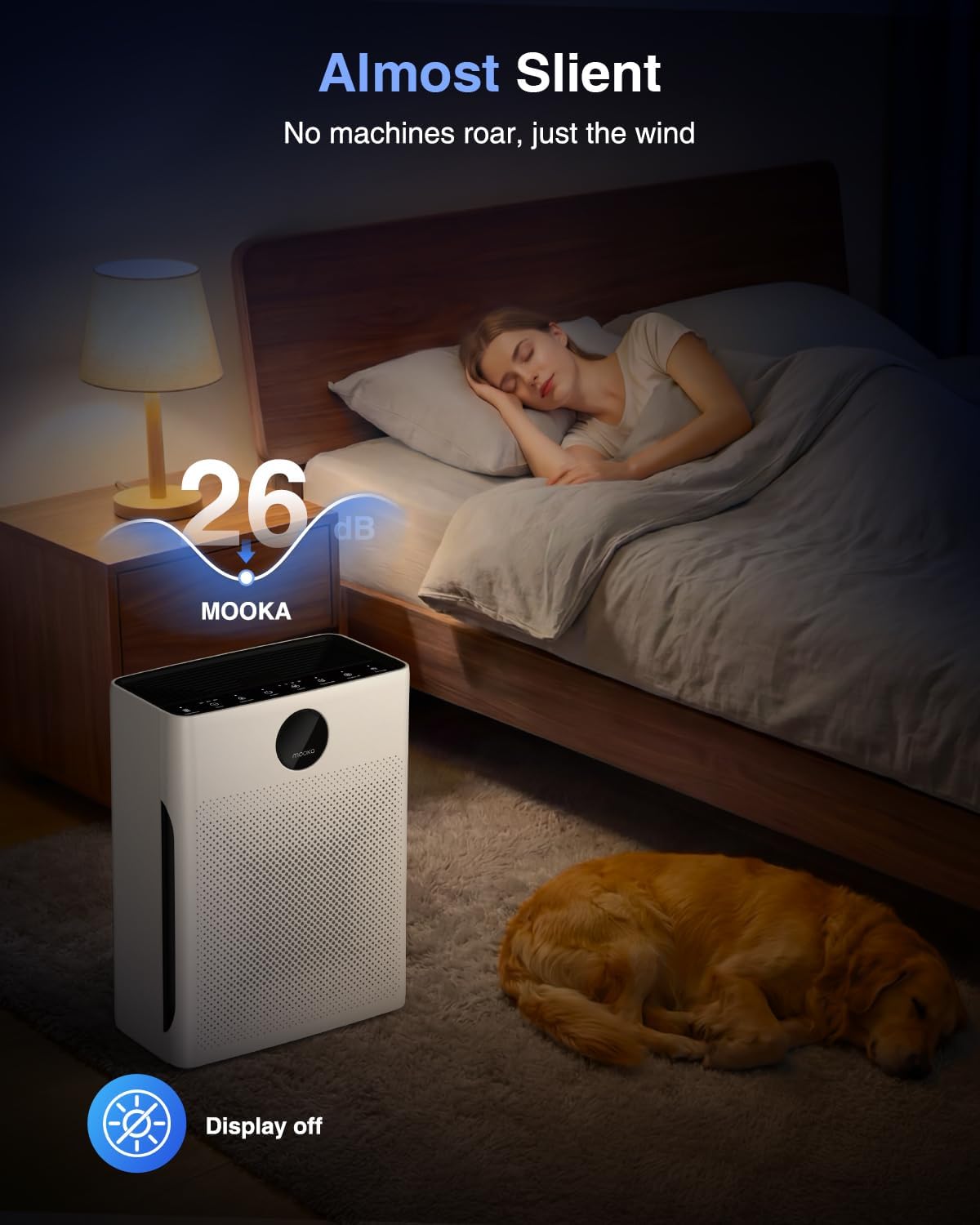 air purifiers for home large room up to, front angle view