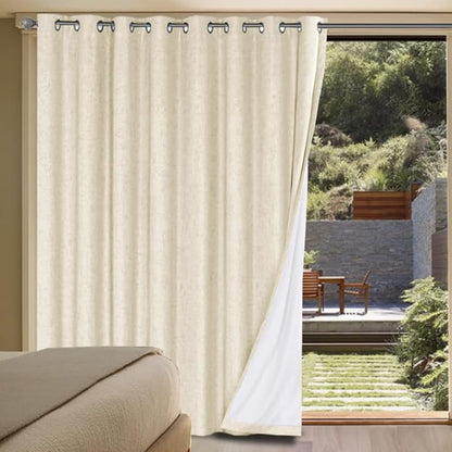 H.VERSAILTEX Linen Blackout Curtains Durable Thick Textured Linen Look 100% by HVERSAILTEX