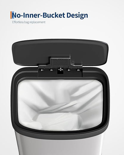 Garvee 16 gal / 60 L Metal Trash Can - Image 5