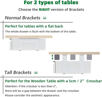Under Desk Drawer 18", Pull-out Storage Organizer - Image 5