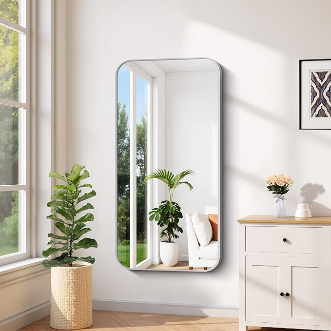 FORBATH 24x48 Inch Silver Bathroom Mirror - Image 4