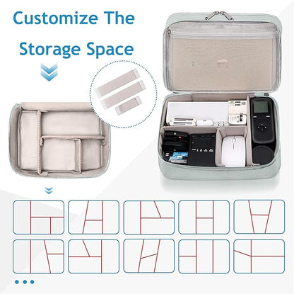 Electronics Travel Organizer, Double Layer Cable Organizer Bag Waterproof - Image 5
